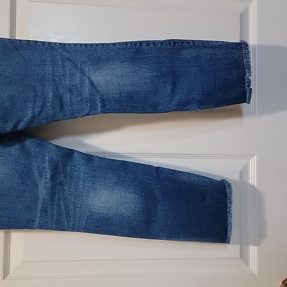 Dear John Blaire Straight Leg Distressed Raw Hem Jeans Size 27 - Picture 7 of 12